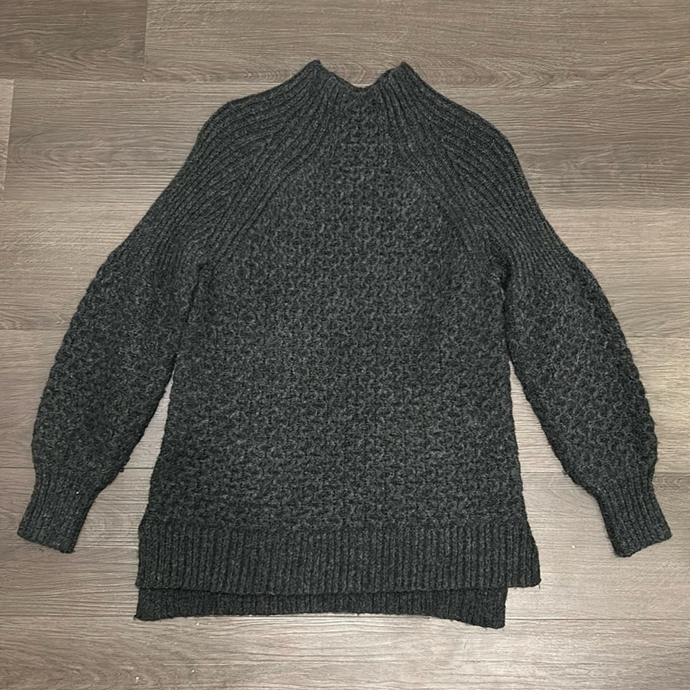 Anthropologie Charcoal Grey Tunic Sweater